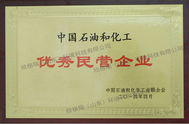 2014年度中國石油和化工行業優秀民營企業